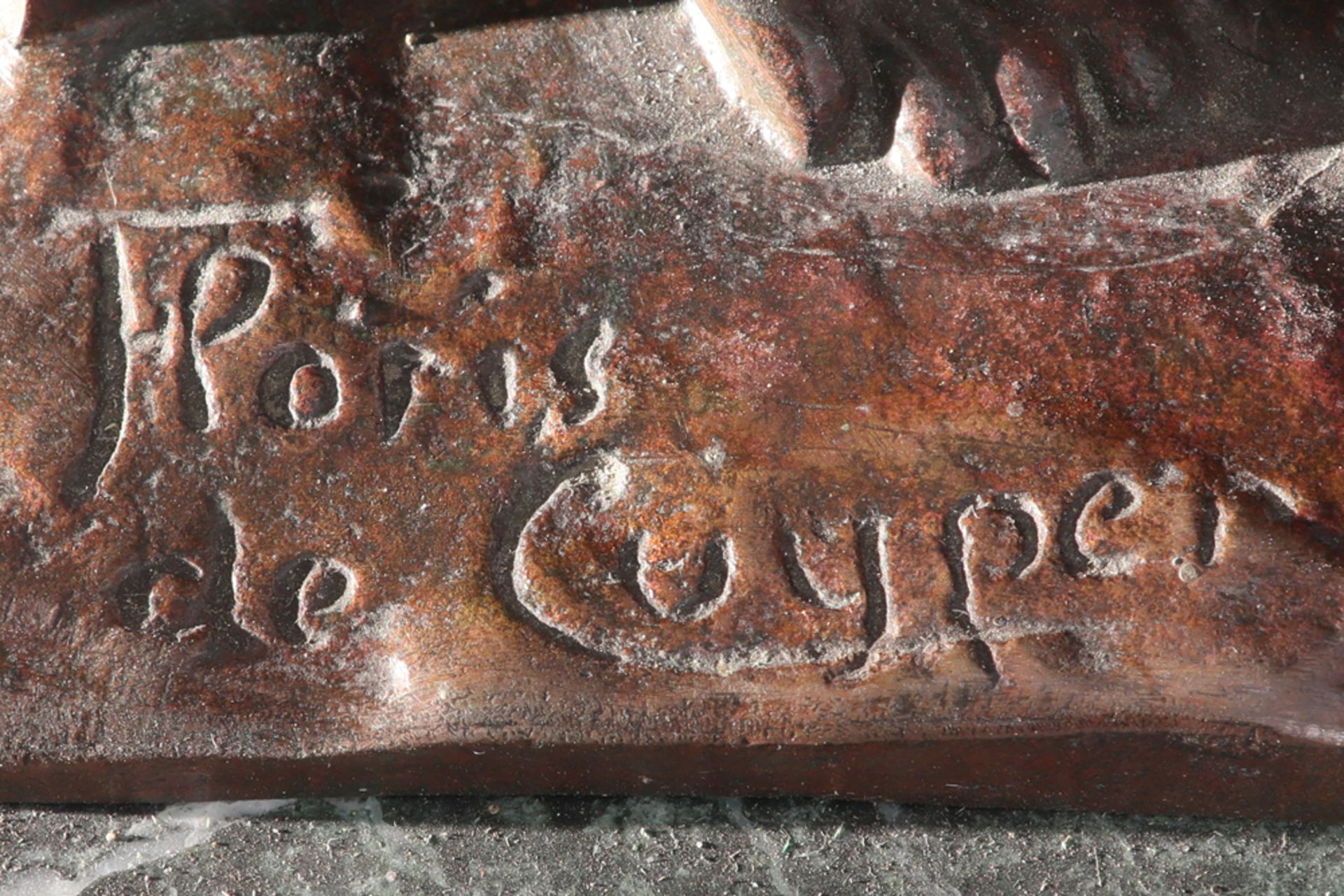 20th Cent. Belgian sculpture in bronze - signed Floris De Cuyper || DE CUYPER FLORIS (1875 - 1965) - Bild 4 aus 4