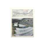 Christo & Jeanne-Claude signed lithograph from the "Over the river" project || CHRISTO (1935 - 2020)