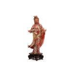 Chinese Quan Yin sculpture in agate || Chinese sculptuur in agaat : "Quan Yin" - hoogte : 23 cm