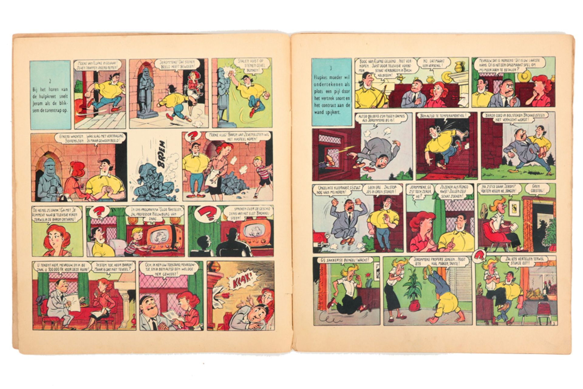 two Belgian comic strips dd 1962, one signed by the author Marc Sleen || WILLY VANDERSTEEN - MARC - Image 7 of 8