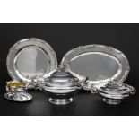 Belgian Wolfers signed 5pc table set in "835" marked silver || WOLFERS vijfdelige tafelnecessaire in