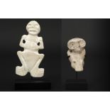 two Caribean Taino Culture bone sculptures || CARIBISCHE GEBIEDEN - TAINO CULTUUR - ca 1100 tot 1500