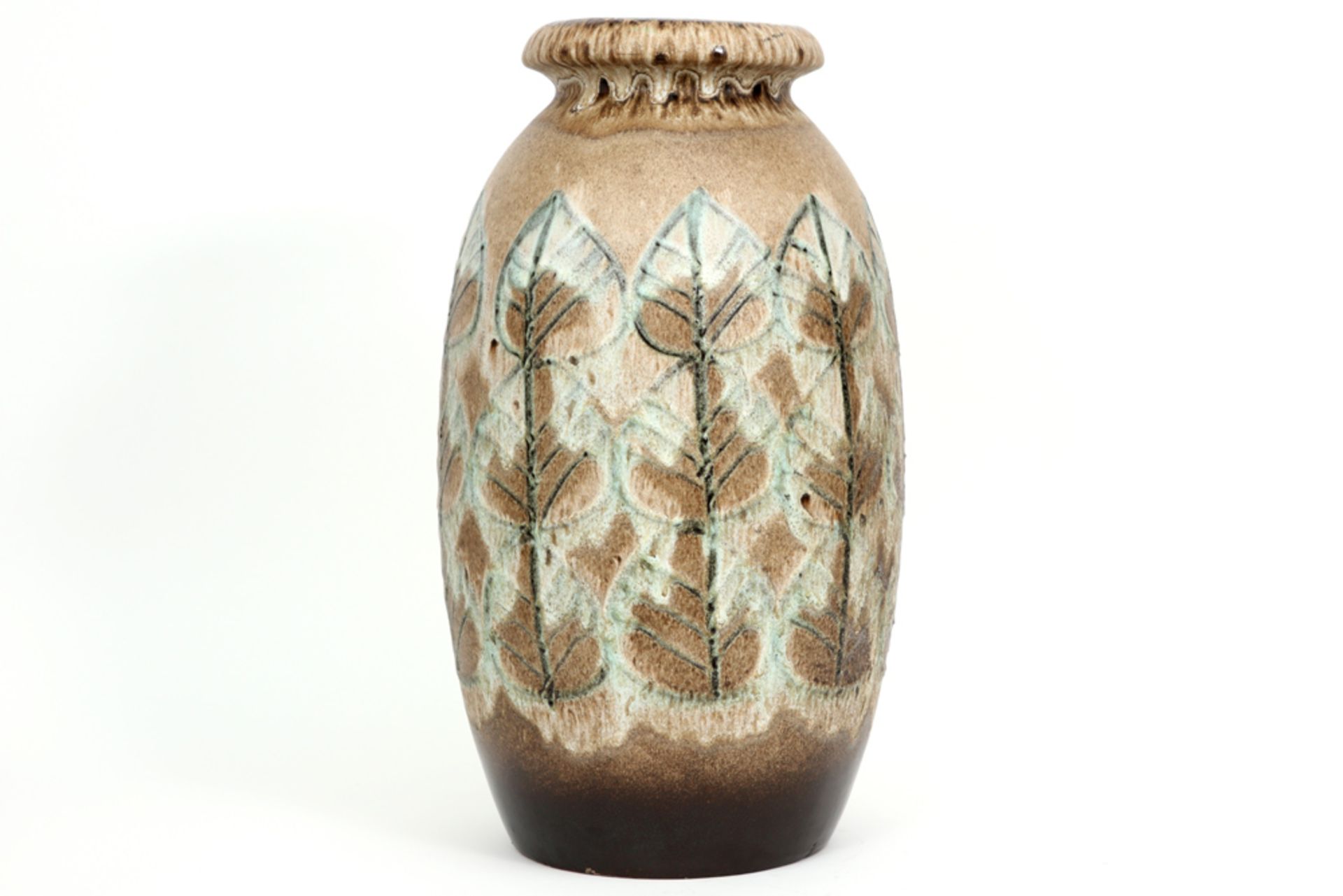 sixties' Scheurich Germay marked vase in ceramic || SCHEURICH - GERMANY sixties' vaas in faïence met - Image 2 of 5