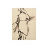 Hubert Malfait signed drawing - with a attestation on the back || MALFAIT HUBERT (1898 - 1971)