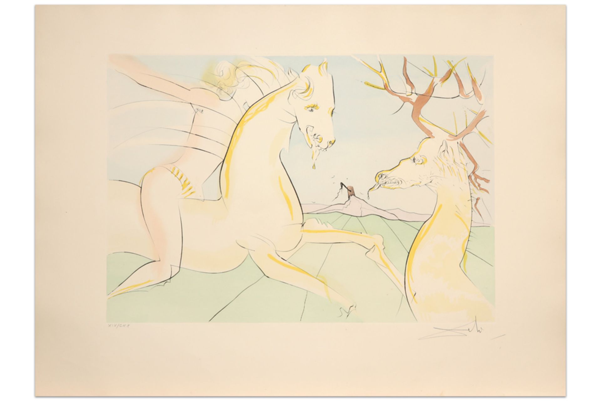 Salvador Dali's "Le Bestiaire de La Fontaine Dalinise" portfolio with 12 signed and numbered - Image 15 of 16