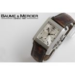 completely original Baume & Mercier marked quartz chronograph "Hamilton Chronograph" wristwatch in
