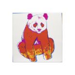 Andy Warhol "Panda" silkscreen from the series "Endangered Species" with the blind stamp of Warhol's