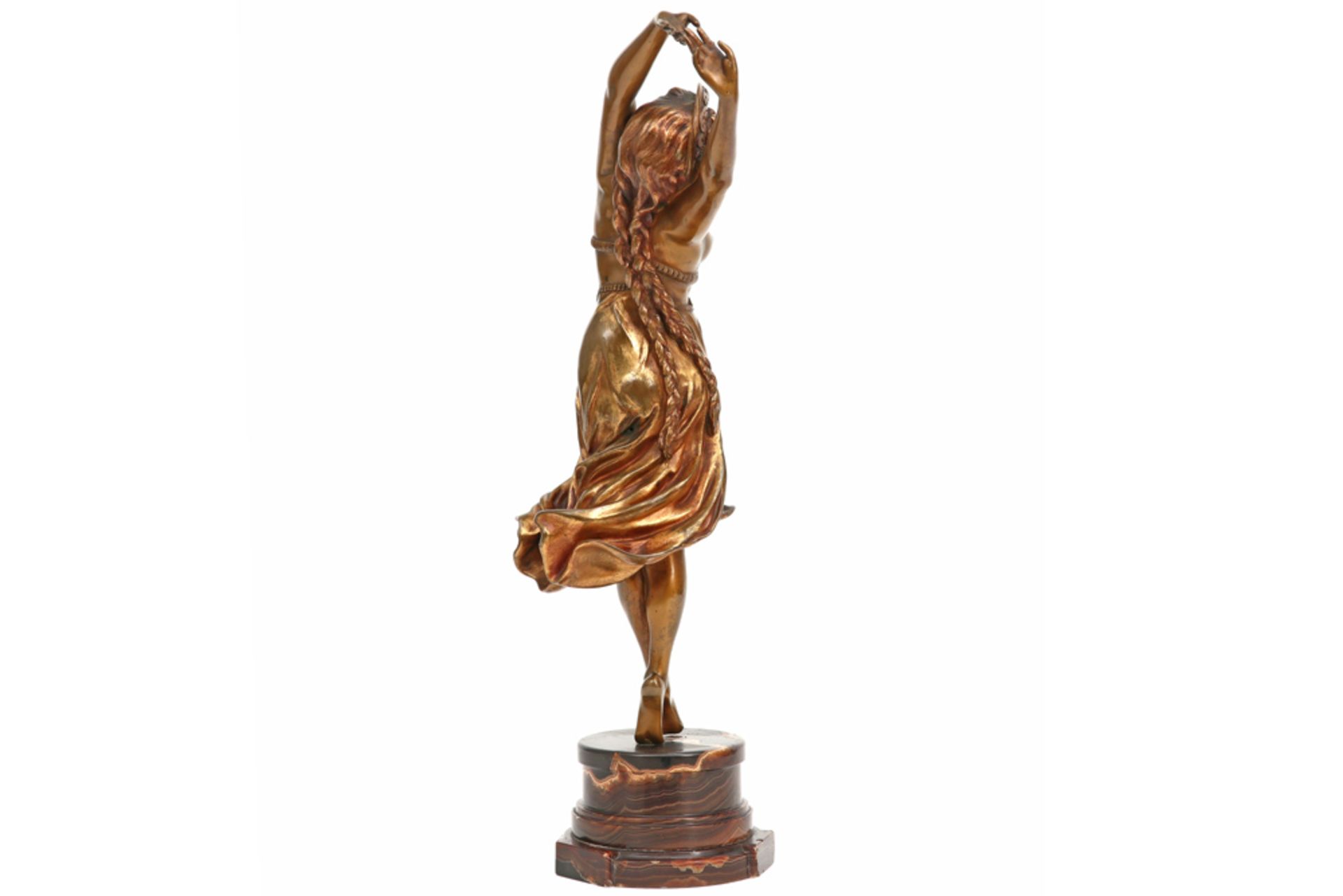 Jeanne Claire R. Colinet signed Art Deco sculpture in gilded bronze on its base in beautiful - Image 3 of 4