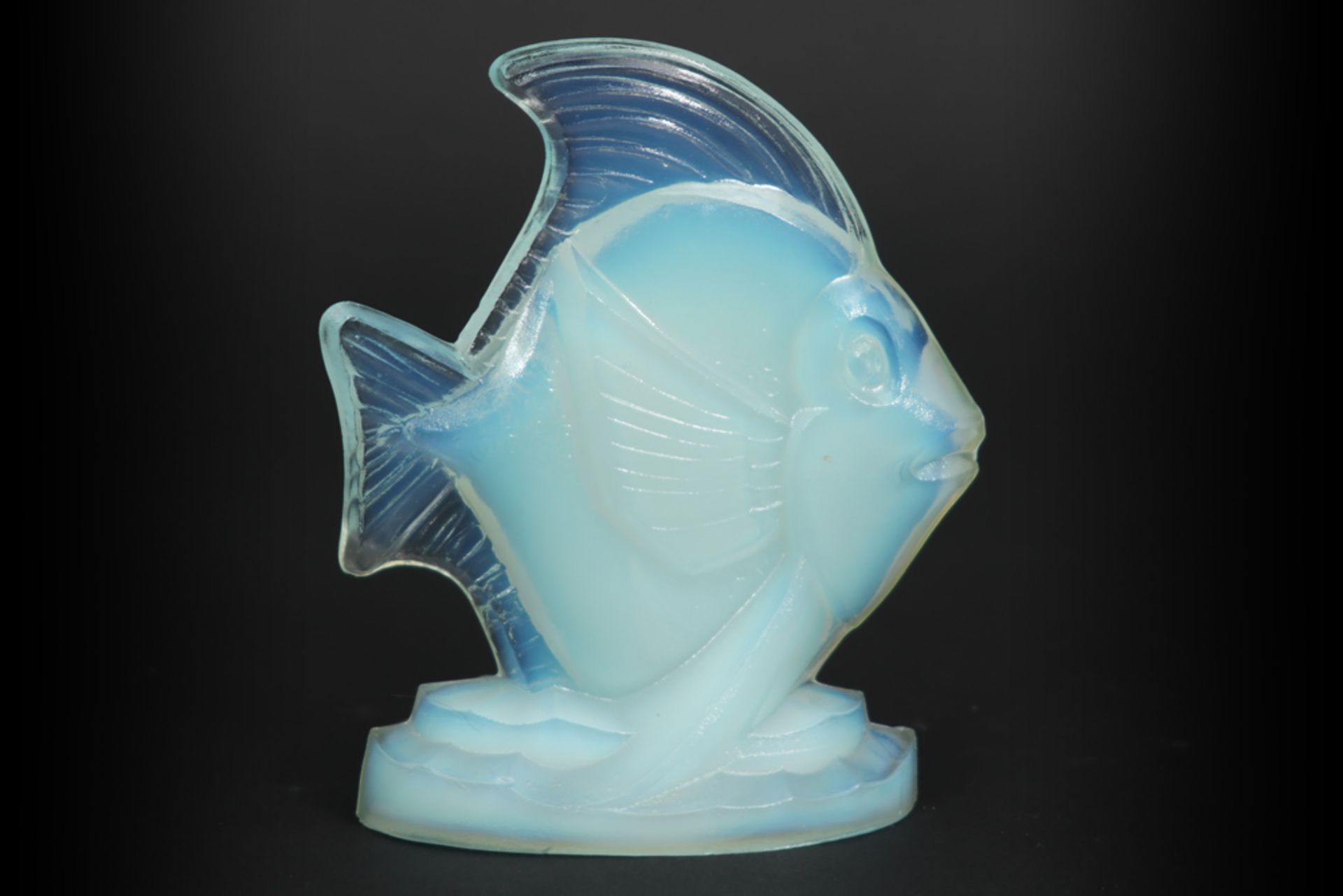 Sabino France signed "tropical Fish" sculpture in opalescent crystal-glass || SABINO - FRANCE kleine