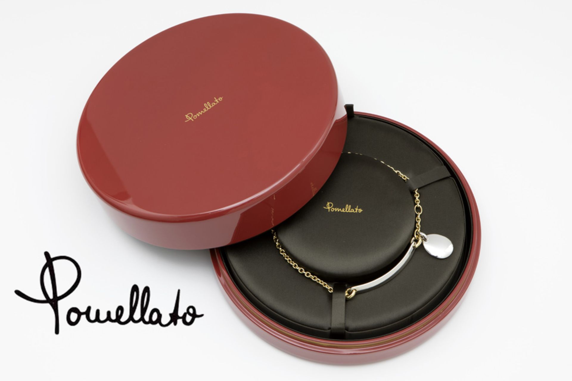 Pomellato signed necklace in yellow and white gold (18 carat) - with its origial round box || - Bild 3 aus 3
