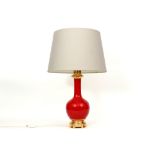 nice French vintage lamp with a vase in porcelain from Paris and with gilded bronze mounting -