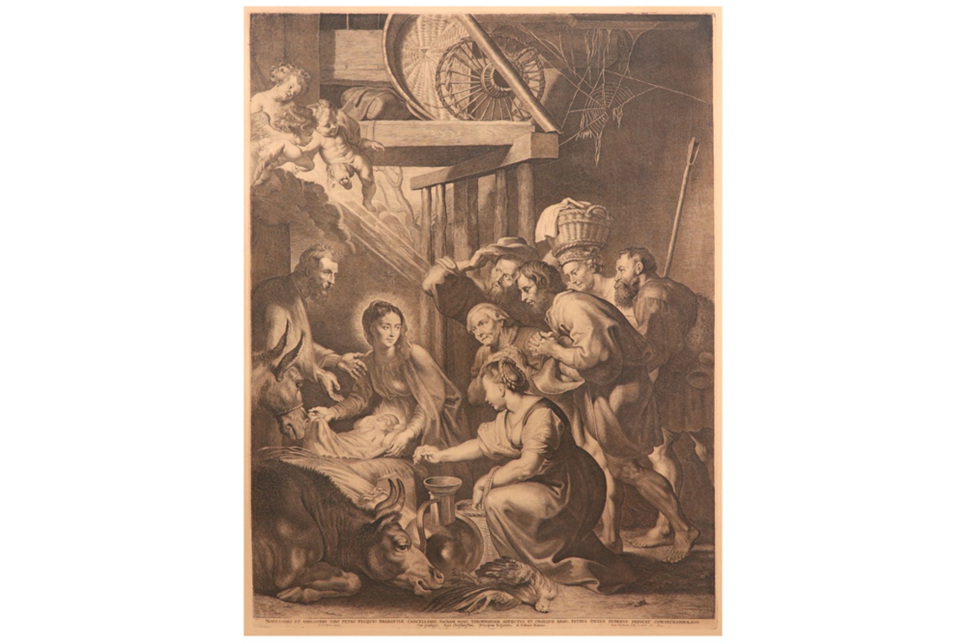 pair of antique engravings of Lucas Vorsteman after paintings by Rubens || Paar antieke gravures van - Image 5 of 6