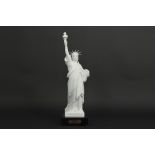 Vintage "Liberty" sculpture (after Bartholdi) in Limoges Chastagner marked porcelain || Vintage