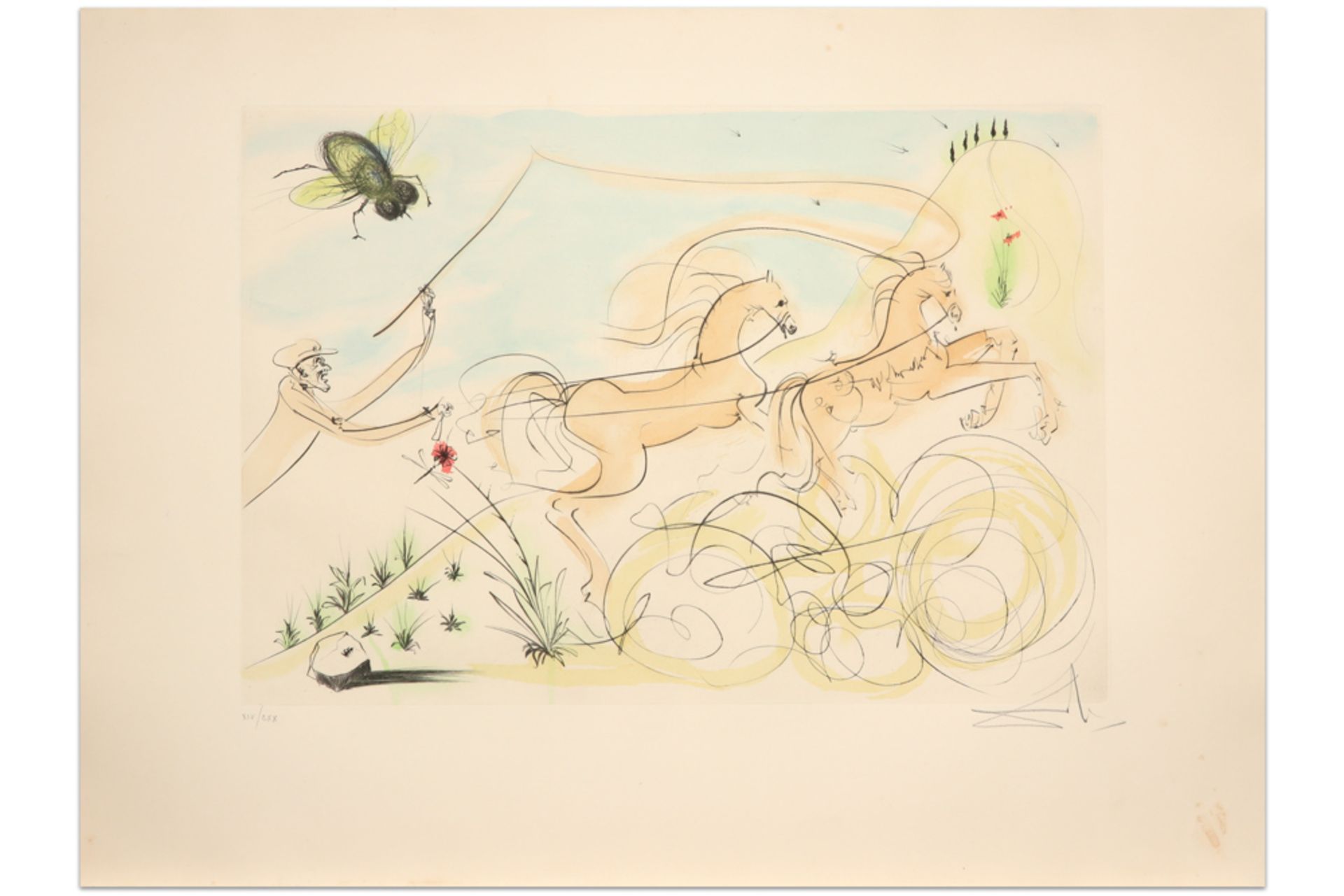 Salvador Dali's "Le Bestiaire de La Fontaine Dalinise" portfolio with 12 signed and numbered - Image 11 of 16