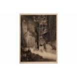 early 20th Cent. Belgian etching - signed Jules De Bruycker || DE BRUYCKER JULES (1870 - 1945) ets