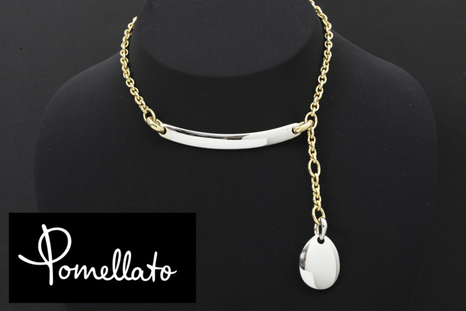 Pomellato signed necklace in yellow and white gold (18 carat) - with its origial round box || - Bild 2 aus 3