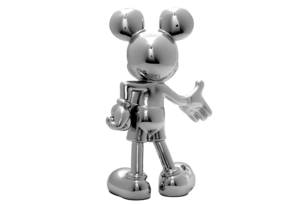 decorative silverplated resin "Mickey Mouse" sculpture||Decoratieve sculptuur in verzilverde resin - Bild 3 aus 5