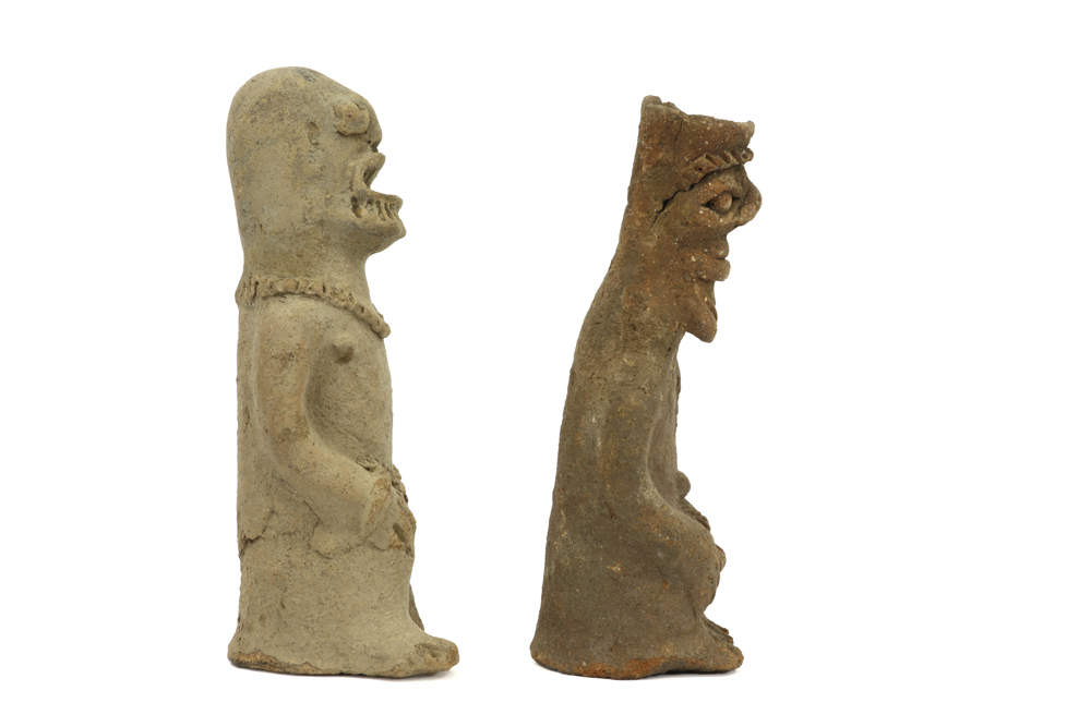 two antique earthenware figures from the "Koma" in Ghana, maybe dating from the 13th till 16th - Image 3 of 5