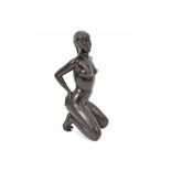 Jaques Coquillay signed bronze sculpture titled "L'Aube" with foundry stamp accompagnied with a
