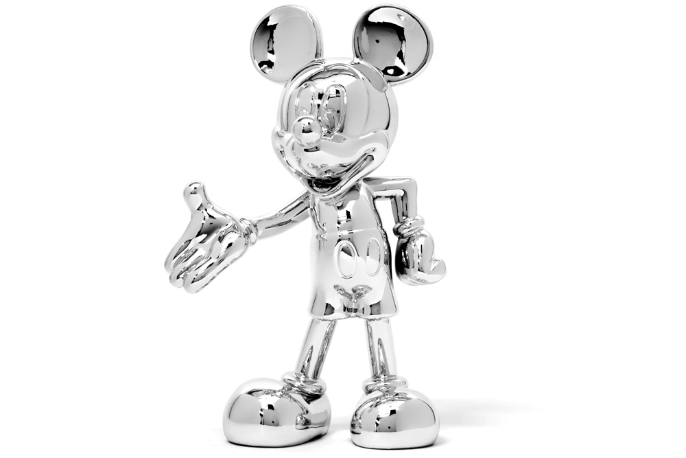 decorative silverplated resin "Mickey Mouse" sculpture||Decoratieve sculptuur in verzilverde resin - Bild 5 aus 5