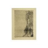 James Ensor plate signed "Menu for Charles Vos" etching||ENSOR JAMES (1860 - 1949) ets : "Menu