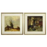 two 20th Cent. Belgian oil on panel - signed Albert Demoen||DEMOEN ALBERT (°1916 - ?) twee