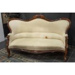 19th Cent. settee in mahogany||Negentiende eeuwse Louis Philippe - canapee in acajou