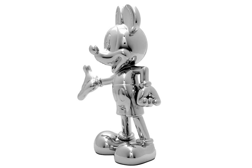 decorative silverplated resin "Mickey Mouse" sculpture||Decoratieve sculptuur in verzilverde resin - Bild 2 aus 5