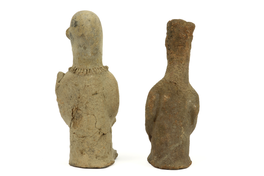 two antique earthenware figures from the "Koma" in Ghana, maybe dating from the 13th till 16th - Image 4 of 5