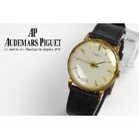 vintage Audemars Piguet marked mechanical wristwatch in yellow gold (18 carat) - with its box||