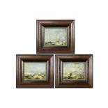 set of three oil on panel - signed/attributed to Roy Taylor||TAYLOR ROY CECIL (1919 - 2000) drie