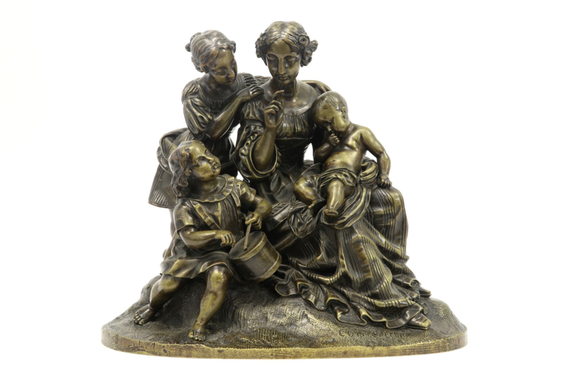 19th Cent. French sculpture in bronze - signed Théodore Coinchon||COINCHON THÉODORE (1814 - 1881)