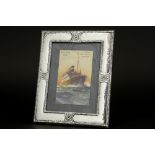 photo frame with a neoclassical decor in Paul Vernon Fitchie signed and marked silver||PAUL VERNON