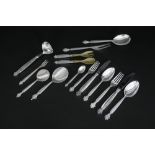 set of 70pcs of "Georg Jensen" cutlery with the famous "Acanthus" design by Johan Rohde (dd