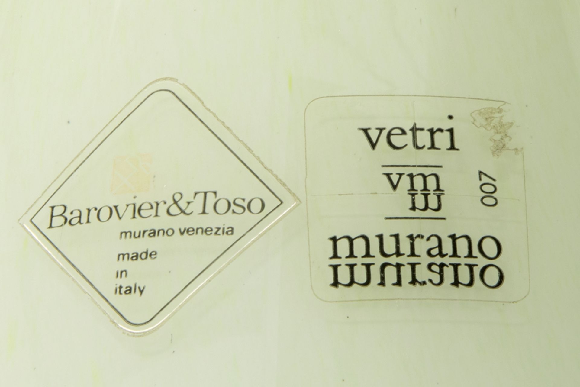 two Barovier & Toso marked floorlamps in Murano glass and metal||BAROVIER & TOSO lot van twee - Bild 3 aus 6