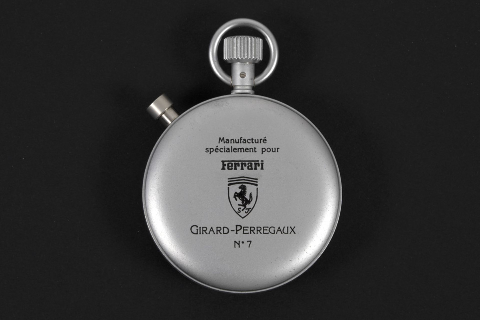 rare "Girard-Perregaux Sport Timer for Ferrari n° 1" marked stopwatch in titanium case Featuring - Bild 2 aus 2