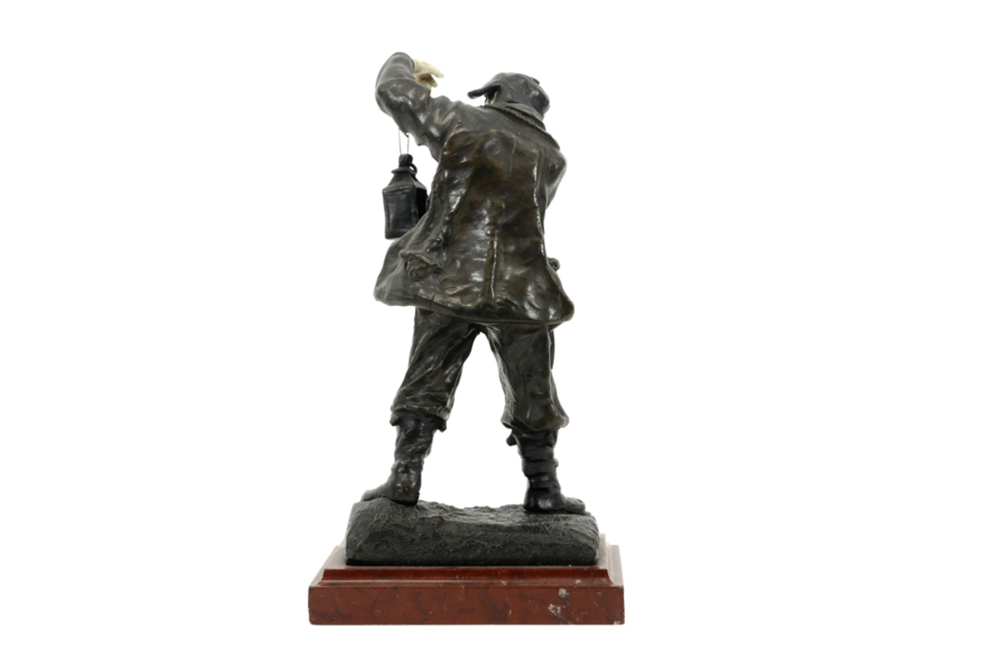 early 20th Cent. chryselephantine sculpture in bronze - signed Victor Rousseau||ROUSSEAU VICTOR ( - Image 3 of 5