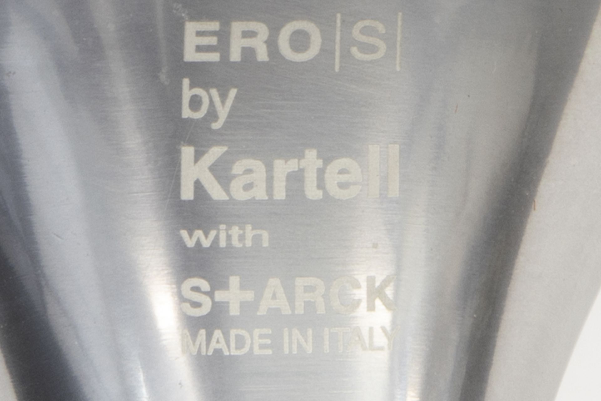 two Philippe Starck Eros design chairs in plexi and steel made by Kartell - marked||PHILIPPE - Image 3 of 3