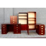 vintage set of "boat style" furniture||Vintage ensemble van meubelen in bootstijl