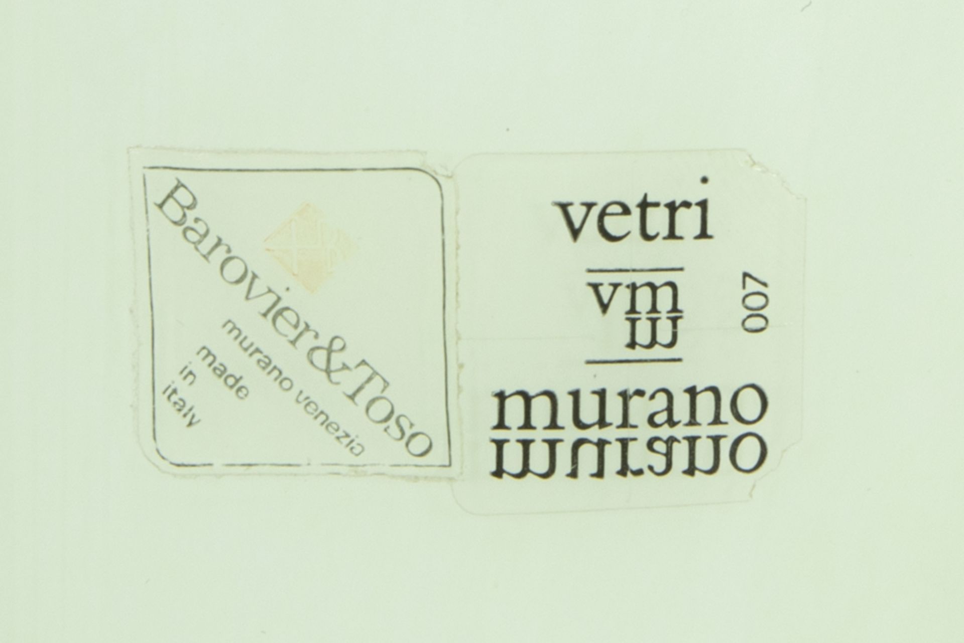 two Barovier & Toso marked floorlamps in Murano glass and metal||BAROVIER & TOSO lot van twee - Bild 5 aus 6