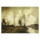 20th Cent. Belgian oil on canvas - signed Piet Mees||MEES PIET (2° helft 20° EEUW)