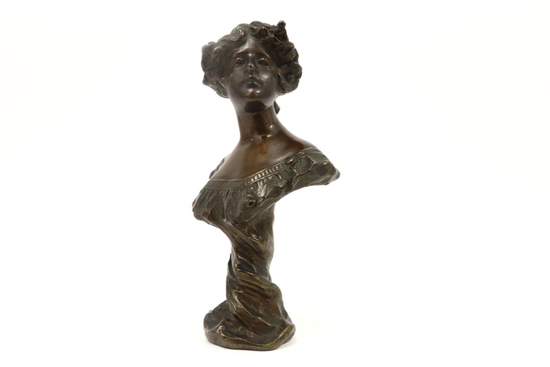 early 20th Cent. galvano-sculpture - signed Gustave Van Vaerenbergh and numbered||VAN VAERENBERGH - Image 2 of 4