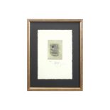 20th/21st Cent. Belgian etching (with silver leaf) - signed Margot Klingenbergh||KLINGENBERGH MARGOT