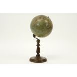 antique Franz Joseph Ld. marked globe on wooden stand||FRANZ JOSEPH Ld. antieke wereldbol op