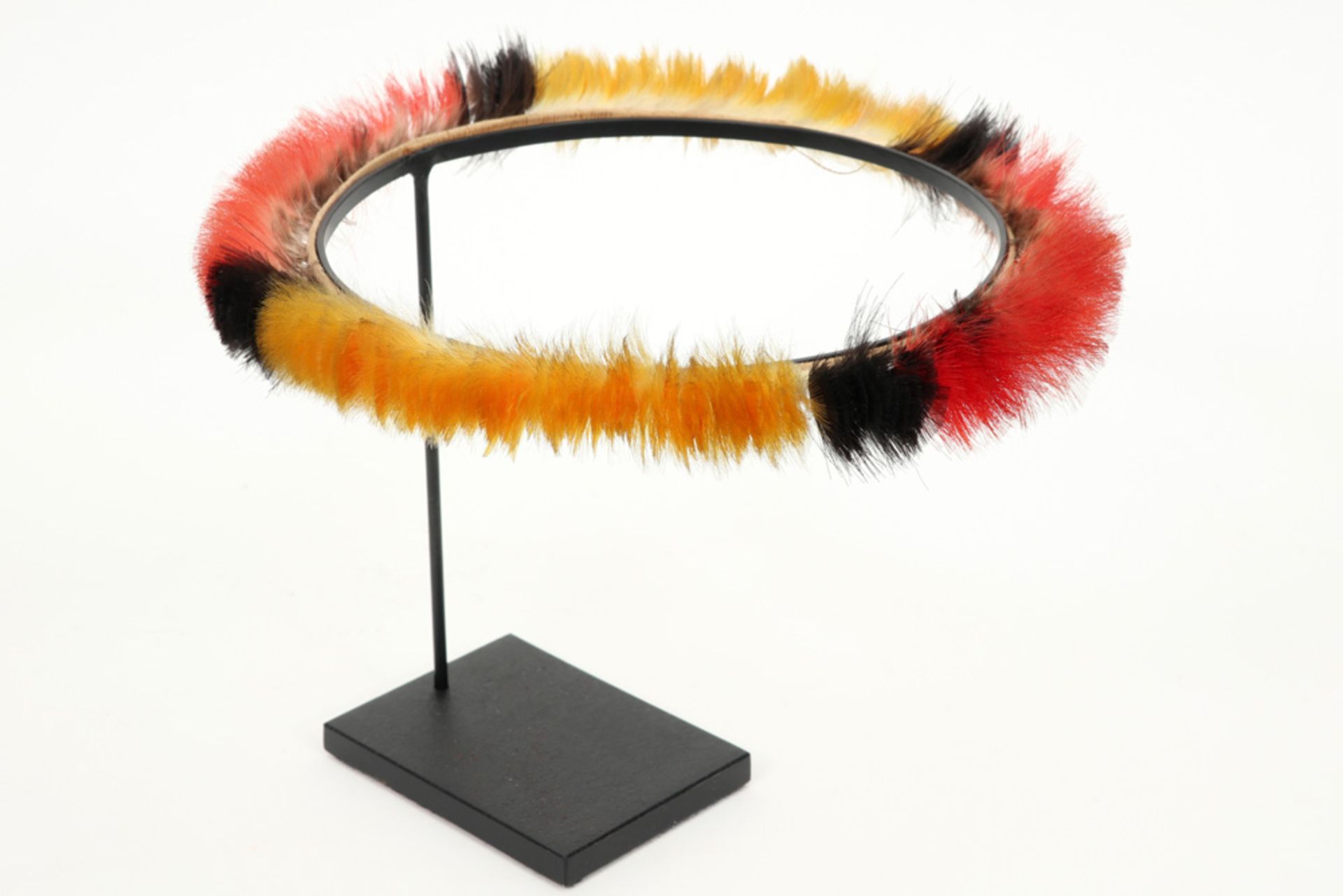 ethnic headband of the Wayana - Indians made of colorful feathers