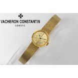 completely original vintage Vacheron-Constantin marked mechanic ladies' wristwatch in yellow gold (1
