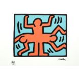 numbered Keith Haring print - with name stamp