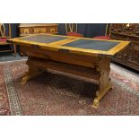 antique Swiss table with special model in cherrywood with cheek legs with double joint and with top