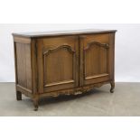 antique French Louis XV style oak sideboard