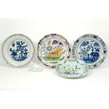 several antique pieces in ceramic from Delft